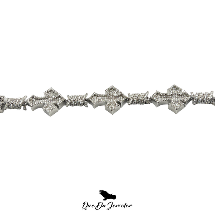 Cross Barbed Wire Bracelet