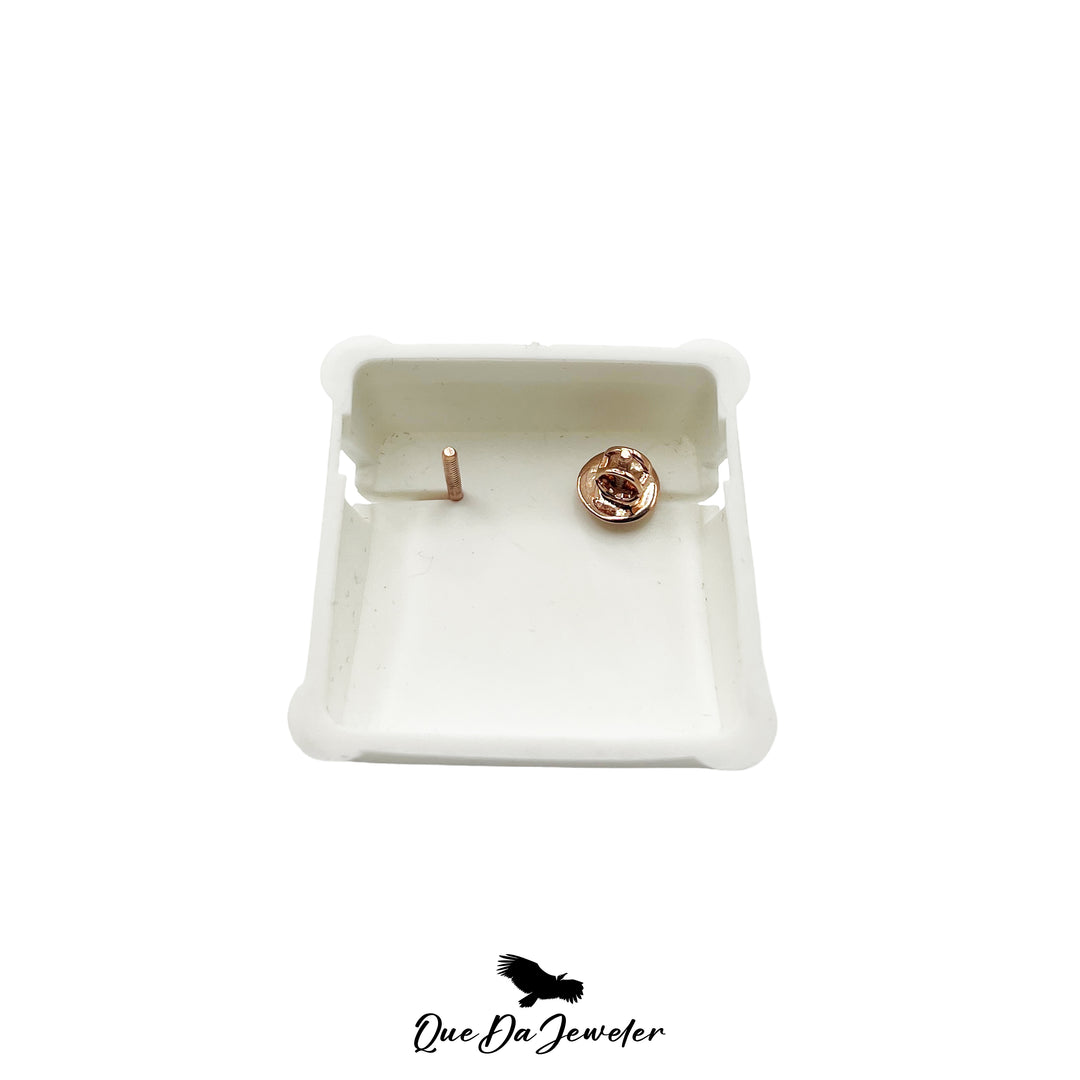 10K Round Diamond Earrings 4CT T.W