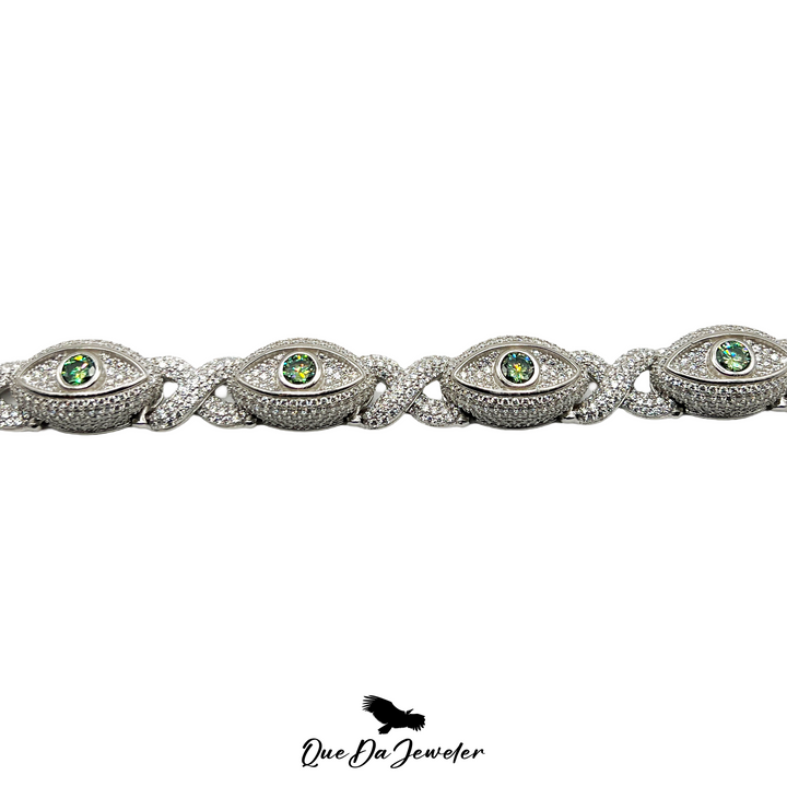 15MM Infinity Eye Bracelet VVS Lab Stones