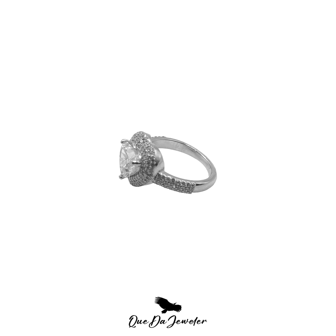 14k Heart Diamond Ring 3ct TW