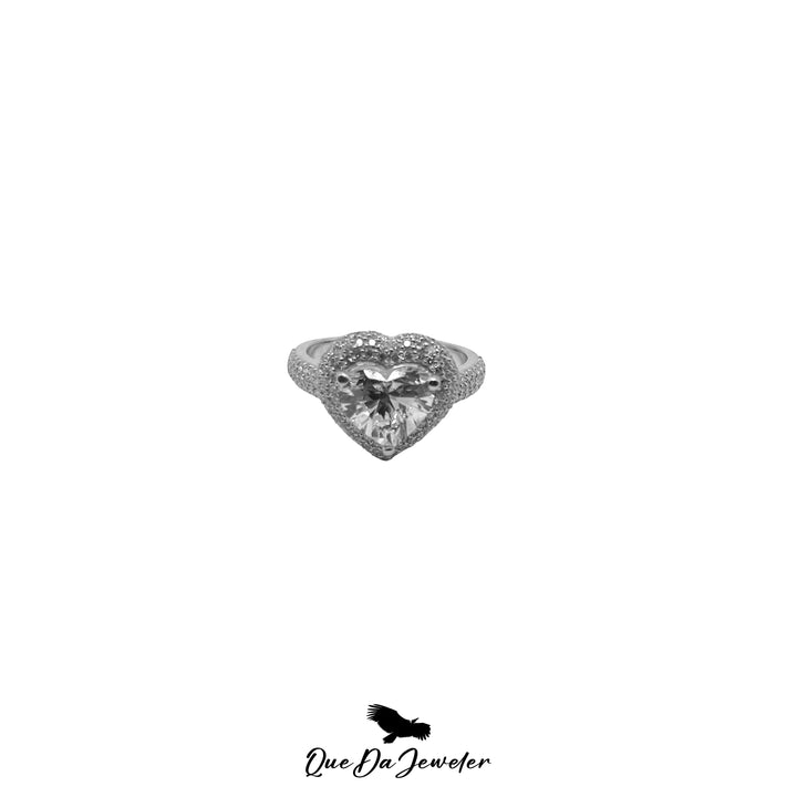 14k Heart Diamond Ring 3ct TW