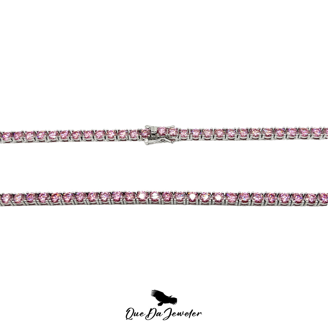 Pink Tennis Chain 'Cotton Candy'