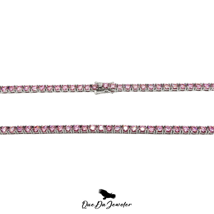 Pink Tennis Chain 'Cotton Candy'