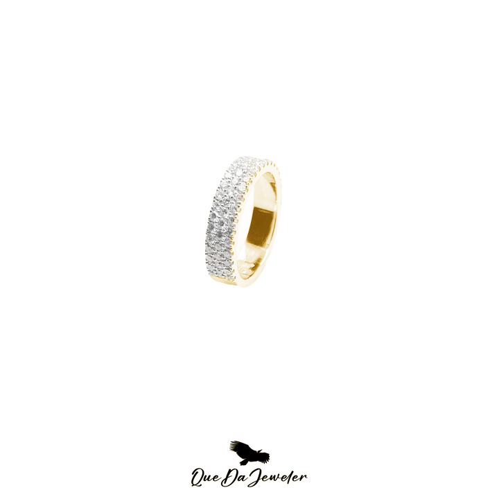 14K Yellow Gold Diamond Eternity Band 1.05CT