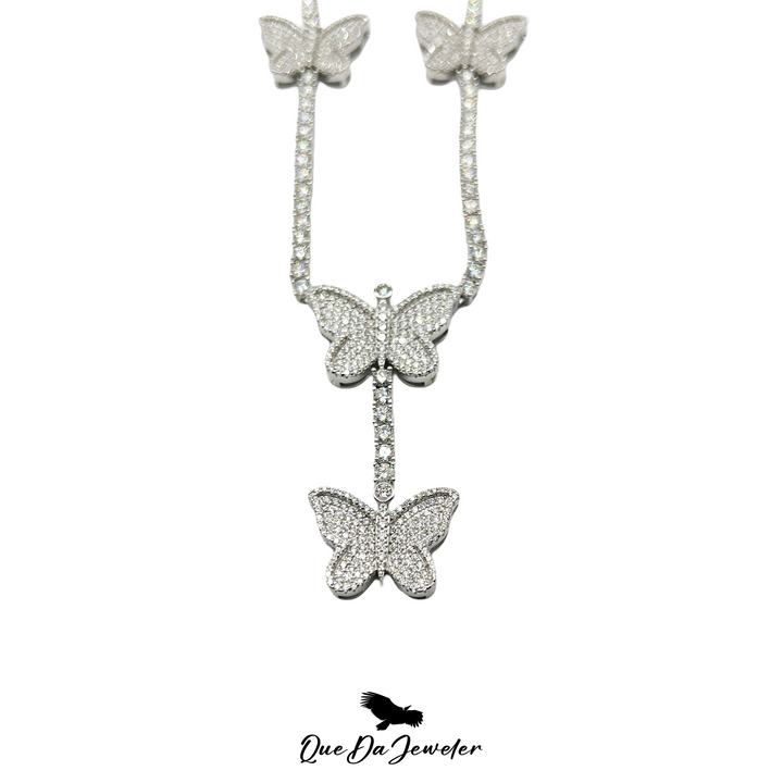 Butterfly Tennis Chain VVS Lab Chain .925