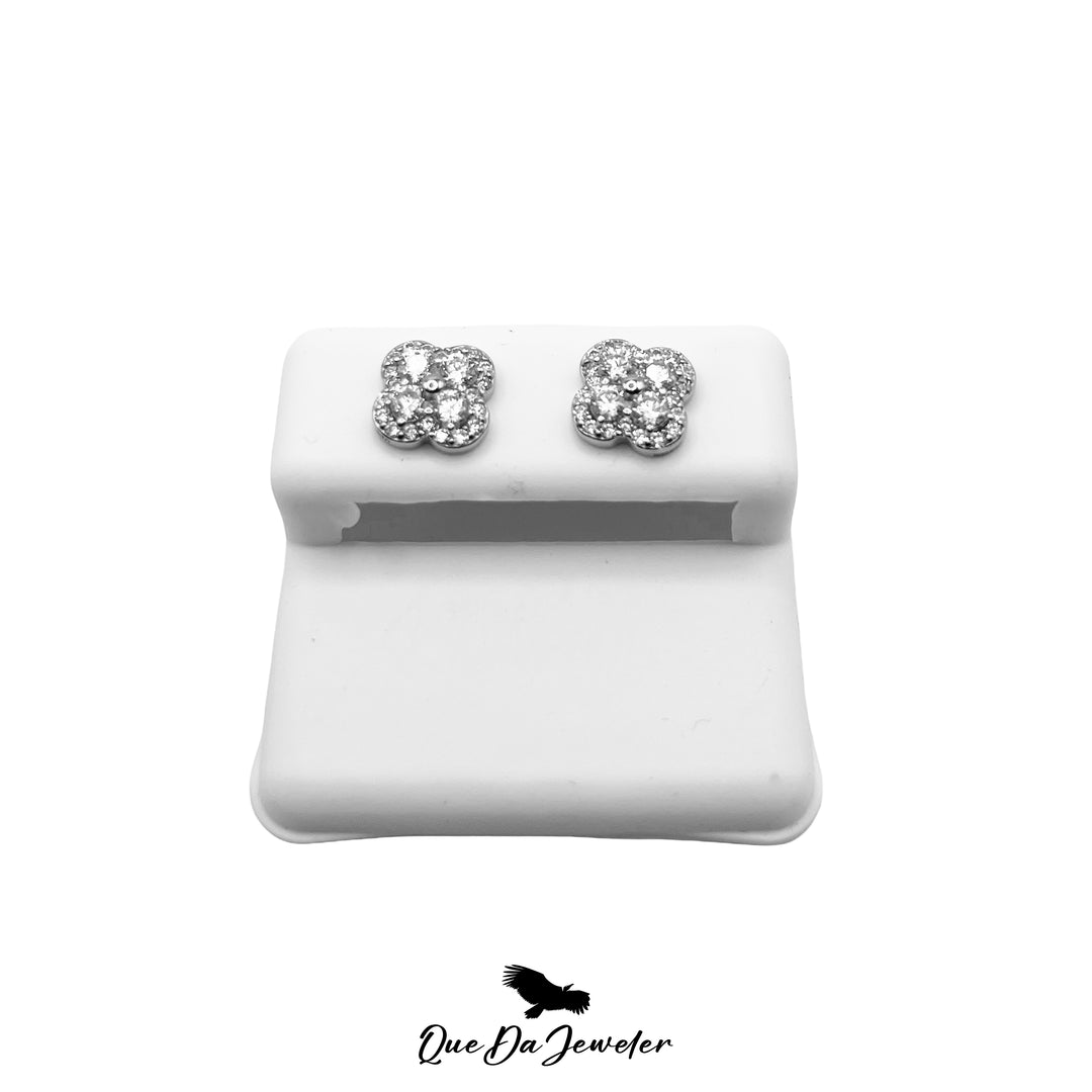 Clover Earrings VVS Lab Stones