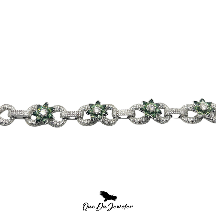 Flower Infinity Link Designer Bracelet