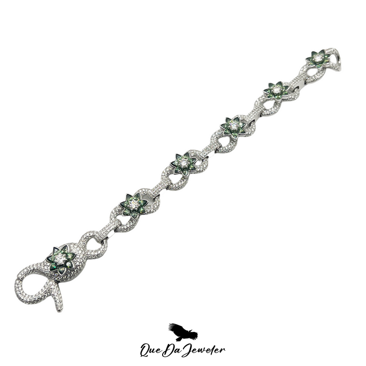 Flower Infinity Link Designer Bracelet