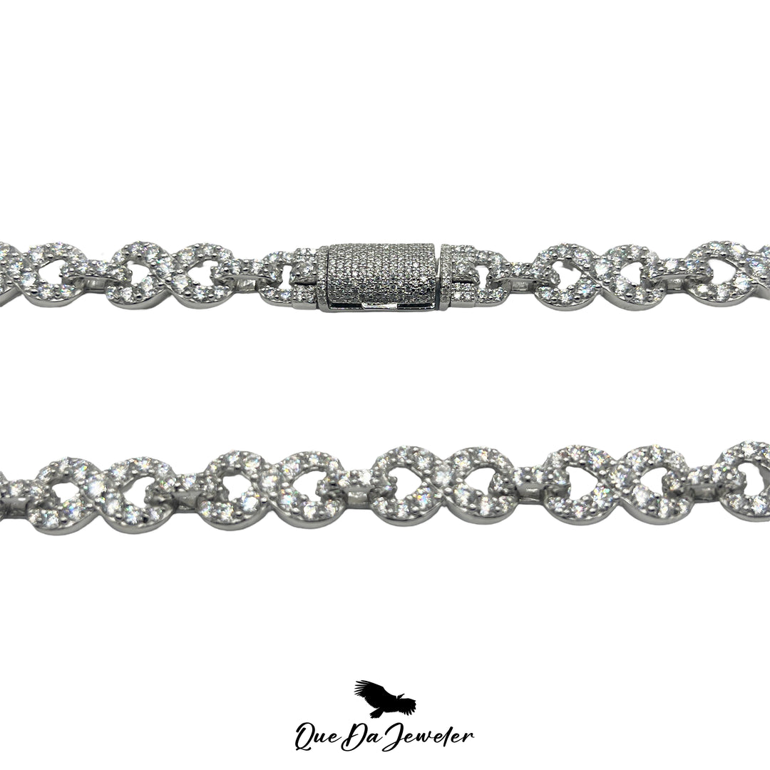 Cross Infinity Chain VVS Lab Stones