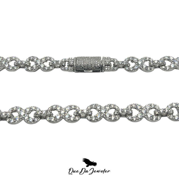 Cross Infinity Chain VVS Lab Stones