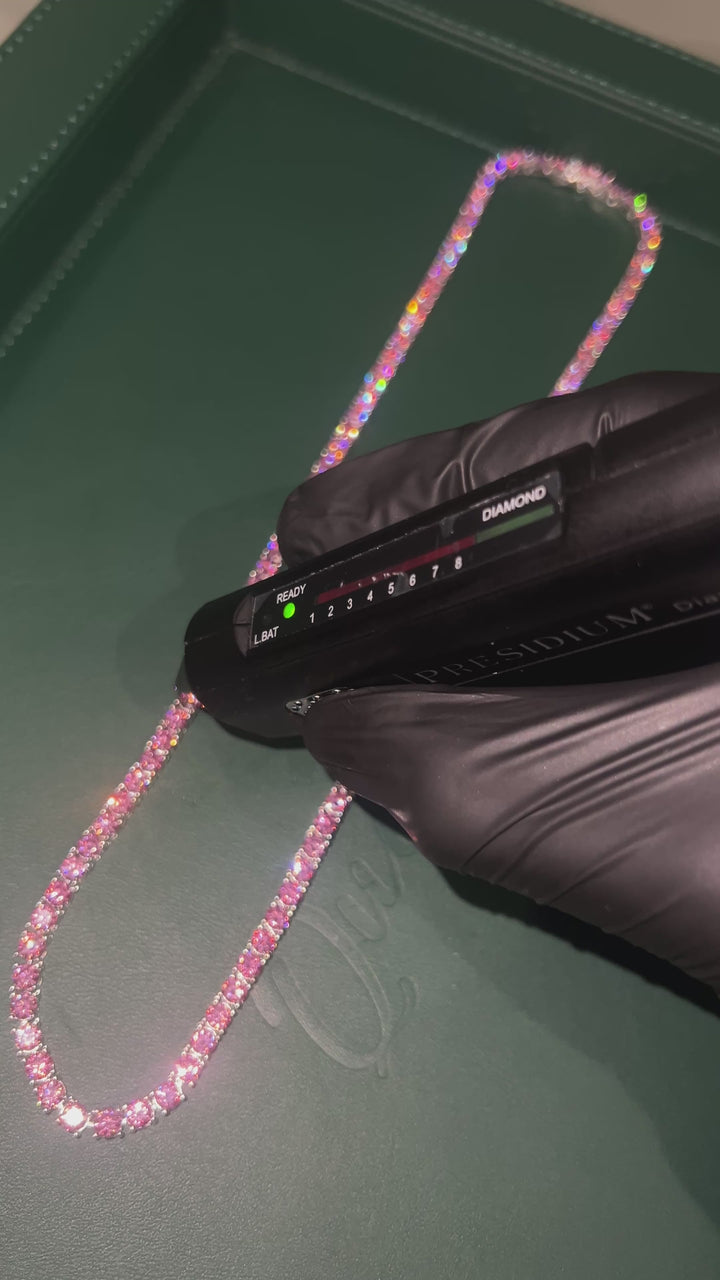 Pink Tennis & Pink Earrings - "Barbie Set"