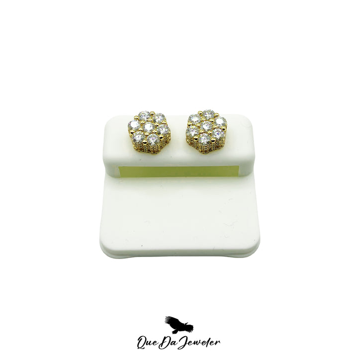 3D Cluster Earrings VVS Lab Stones