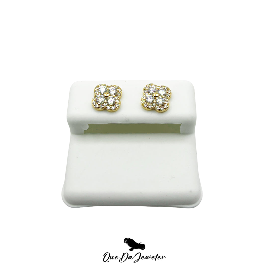 Clover Earrings VVS Lab Stones